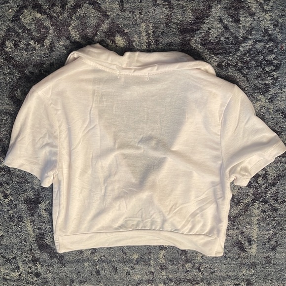 tie up white top sexy teacher style - Picture 3 of 3